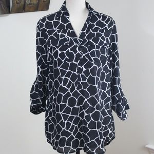 New York & Company,  long sleeve  V Neckline blouse ....